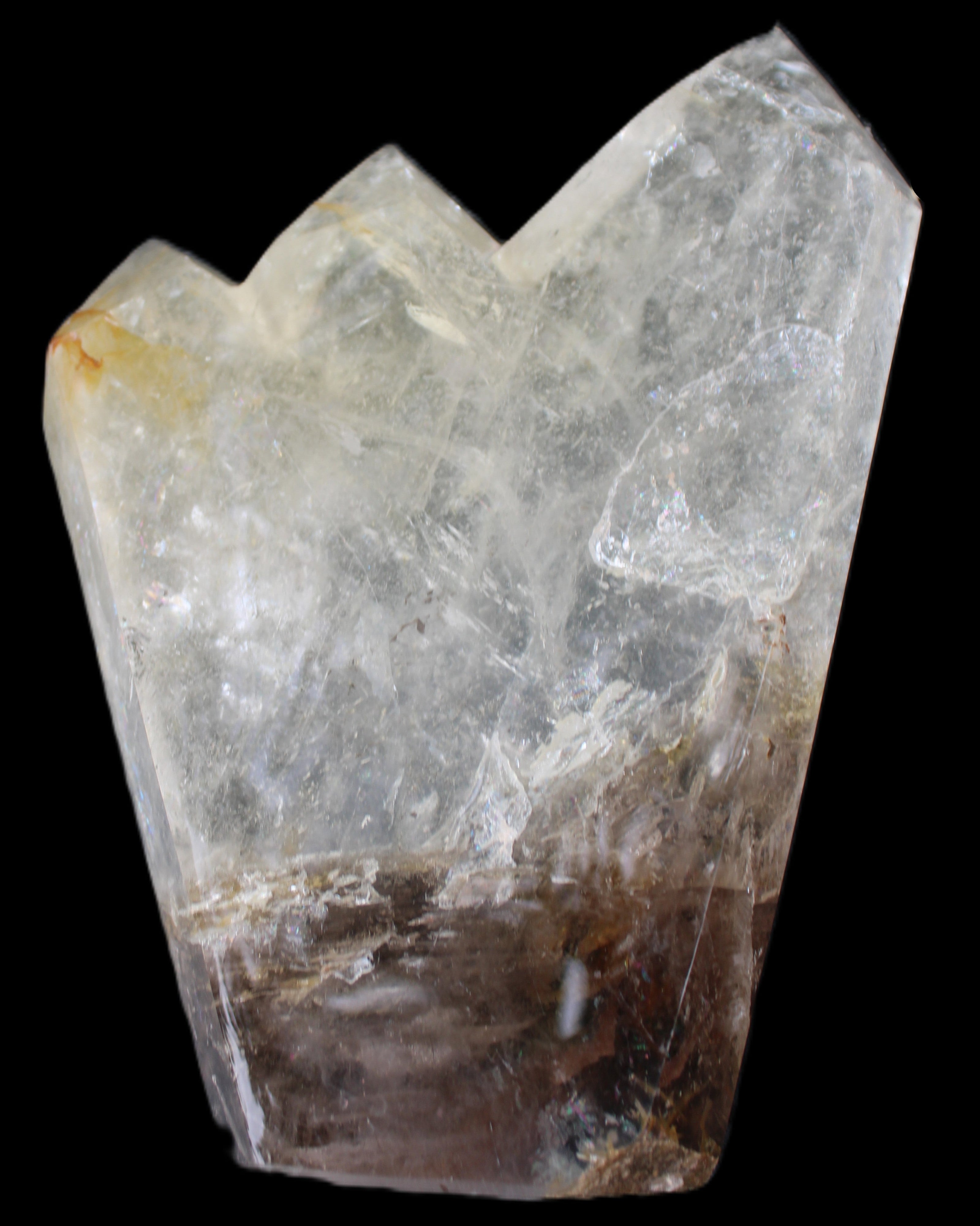 Clear Quartz multi-point obelisk 178*145*43mm 1395g in sunlight - Rocks and Things Store