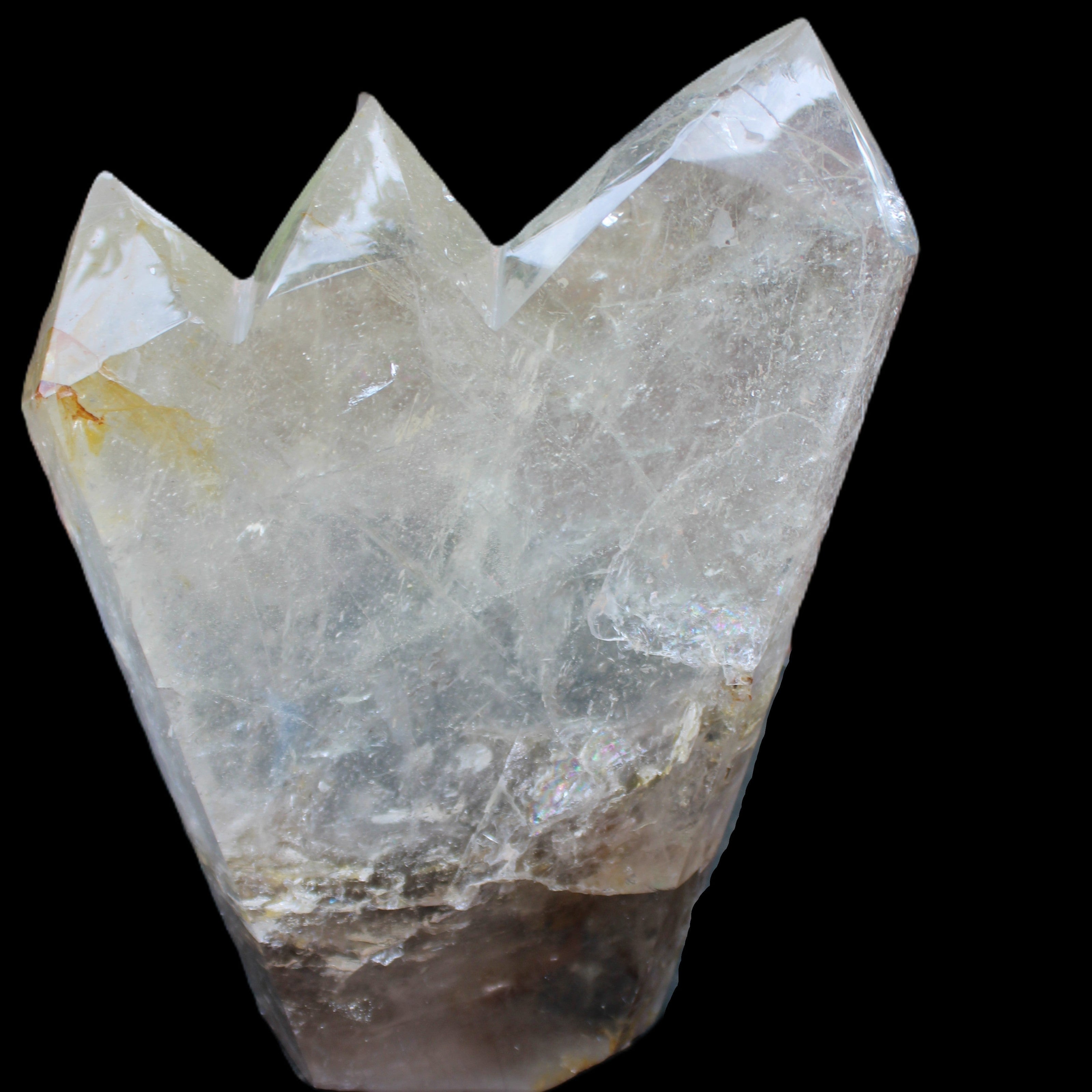 Clear Quartz multi-point obelisk 178*145*43mm 1395g in sunlight - Rocks and Things Store
