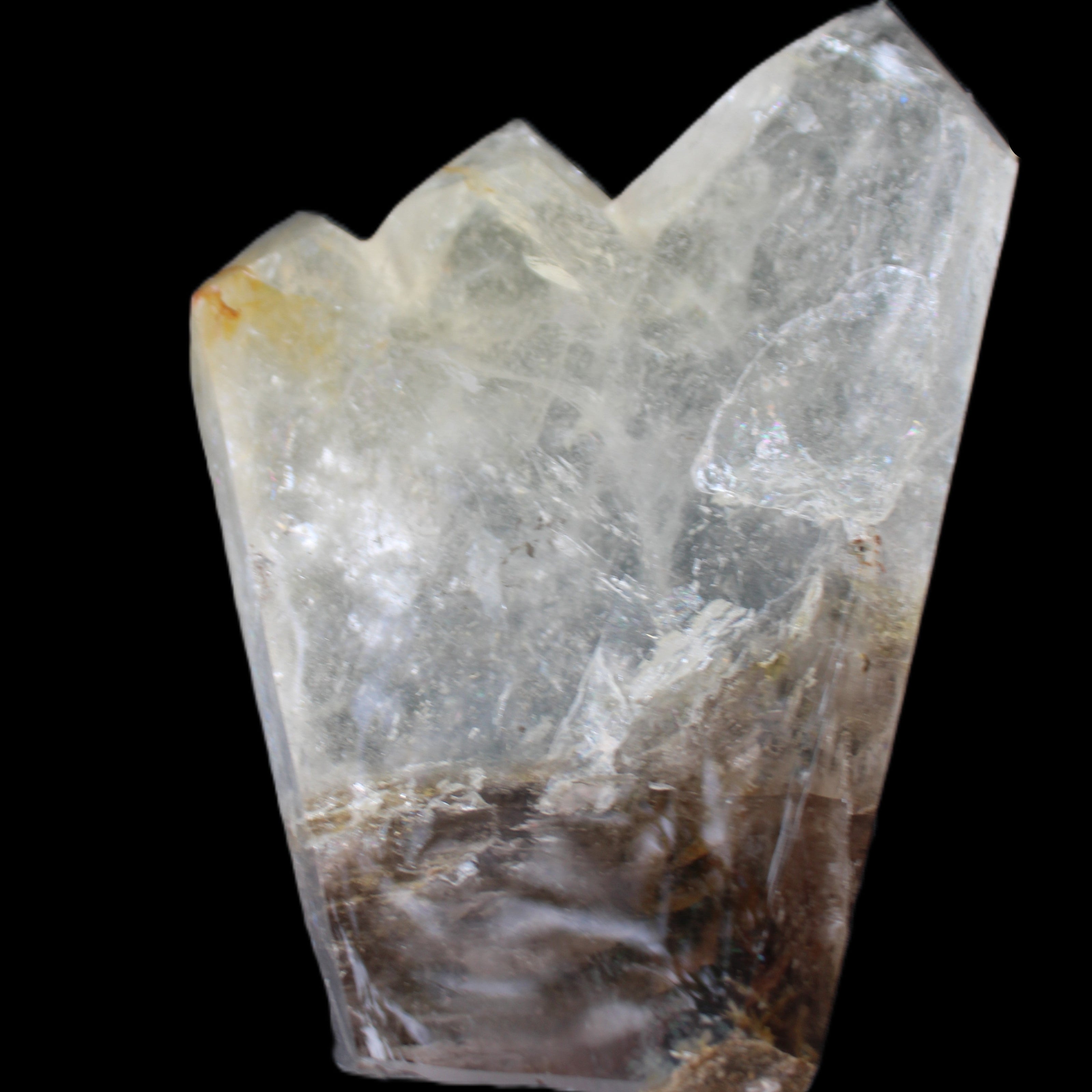 Clear Quartz multi-point obelisk 178*145*43mm 1395g in sunlight - Rocks and Things Store