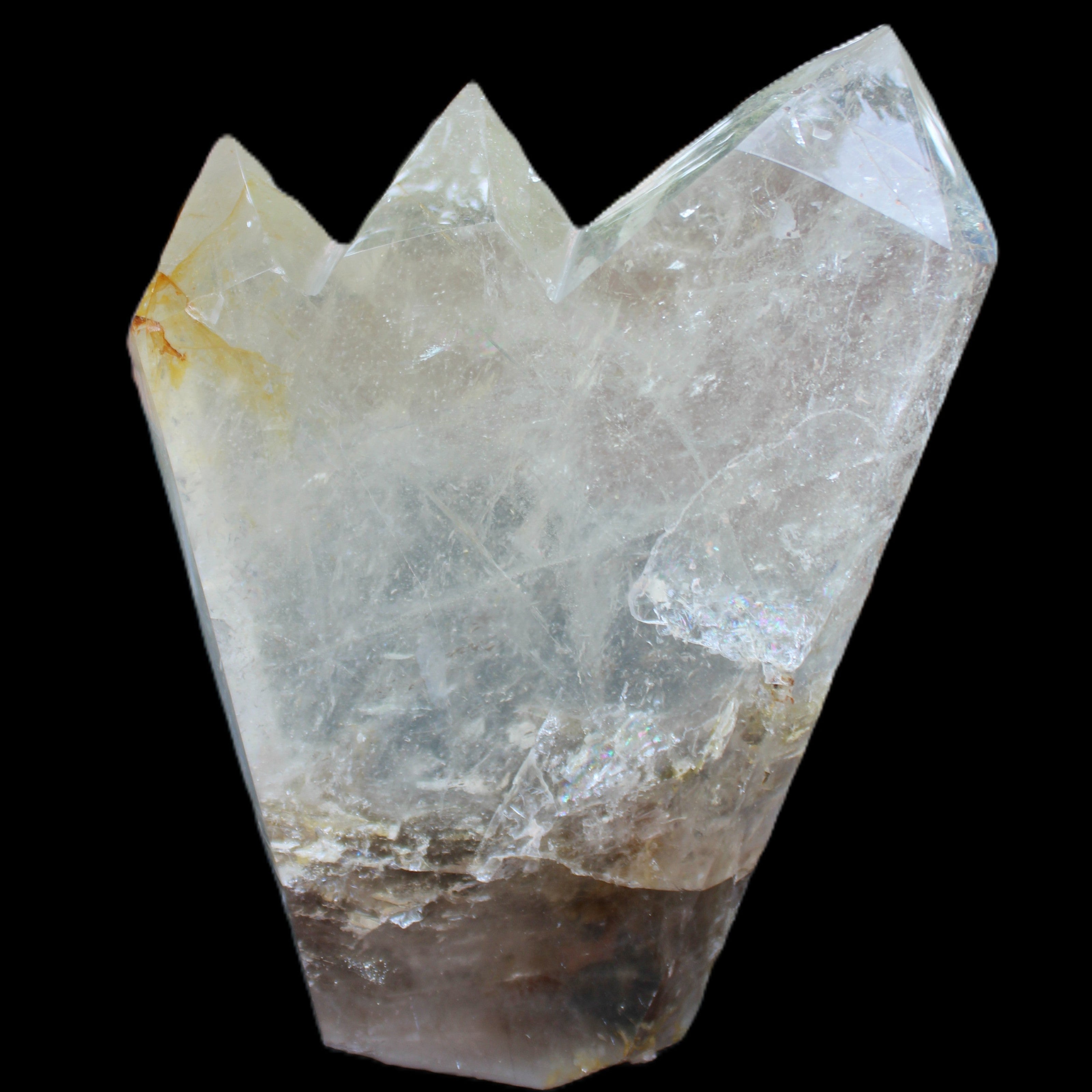 Clear Quartz multi-point obelisk 178*145*43mm 1395g in sunlight - Rocks and Things Store