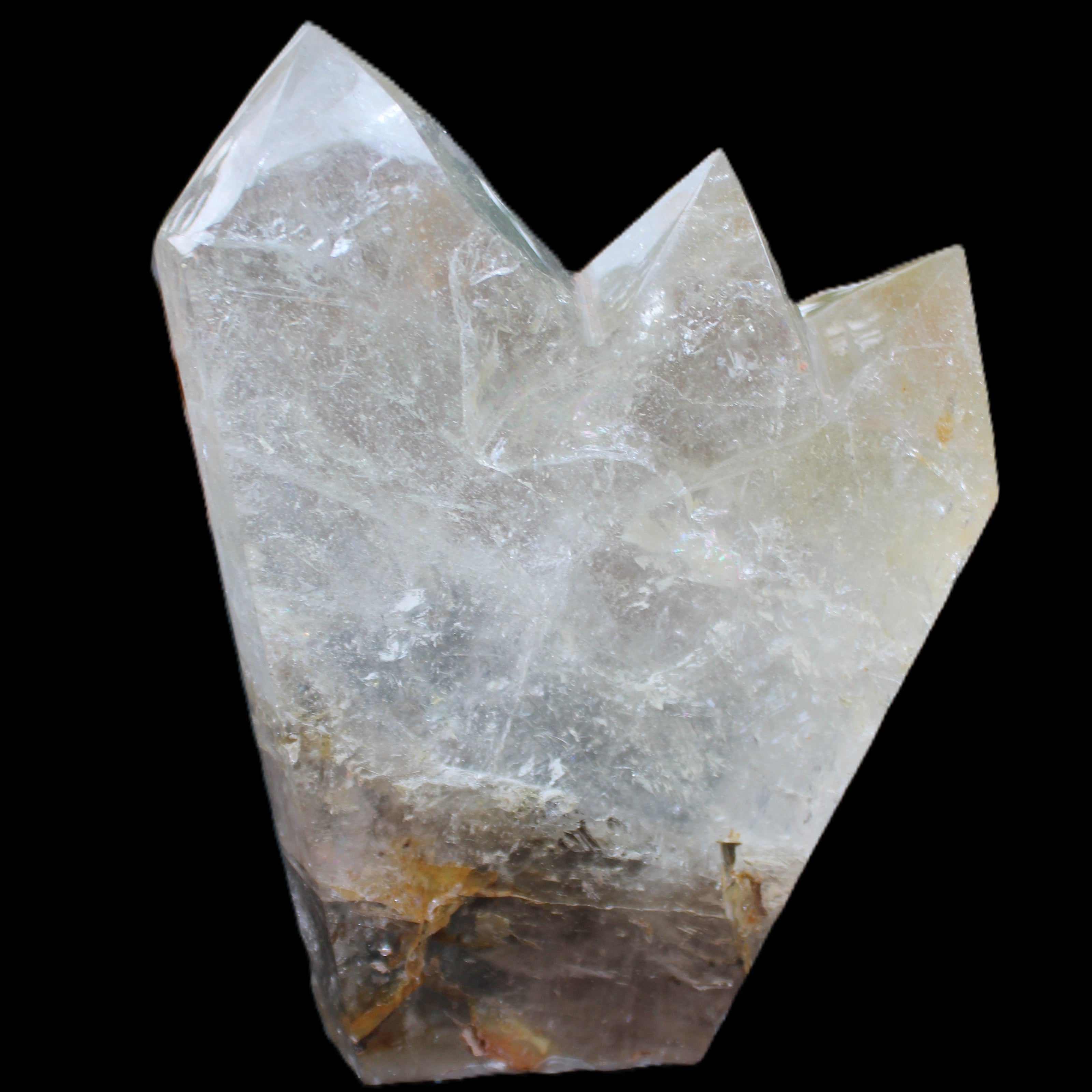 Clear Quartz multi-point obelisk 178*145*43mm 1395g in sunlight - Rocks and Things Store