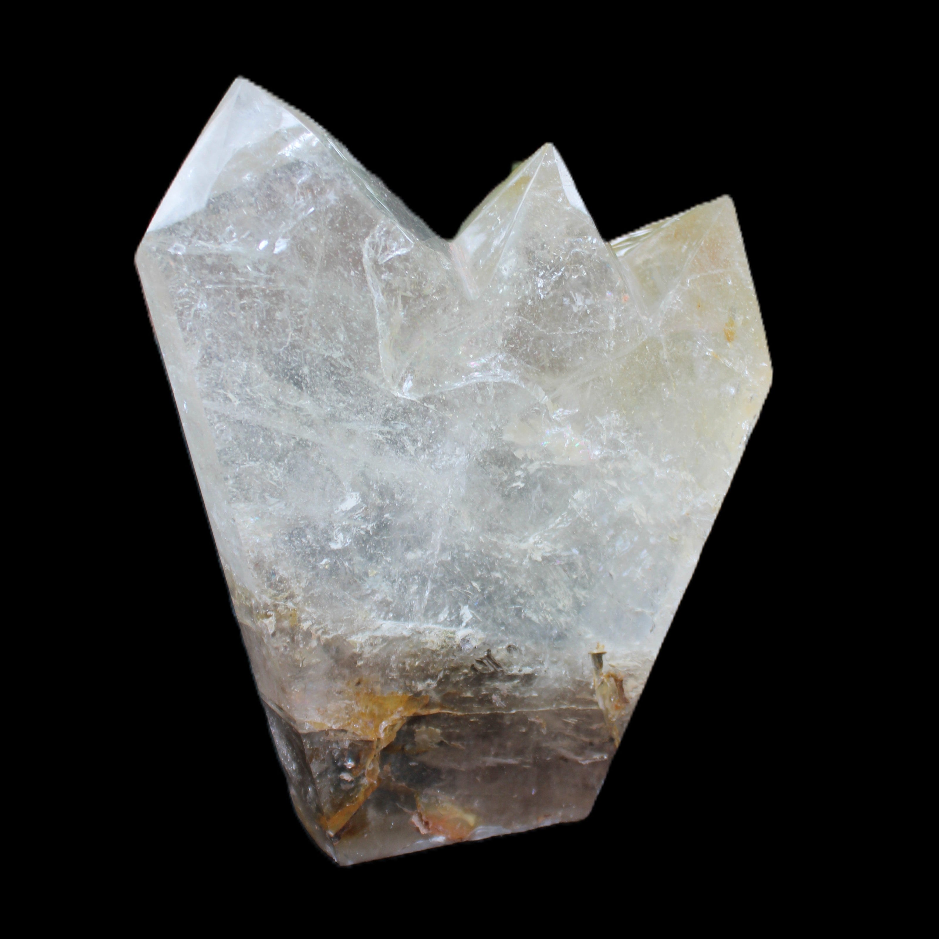 Clear Quartz multi-point obelisk 178*145*43mm 1395g in sunlight - Rocks and Things Store