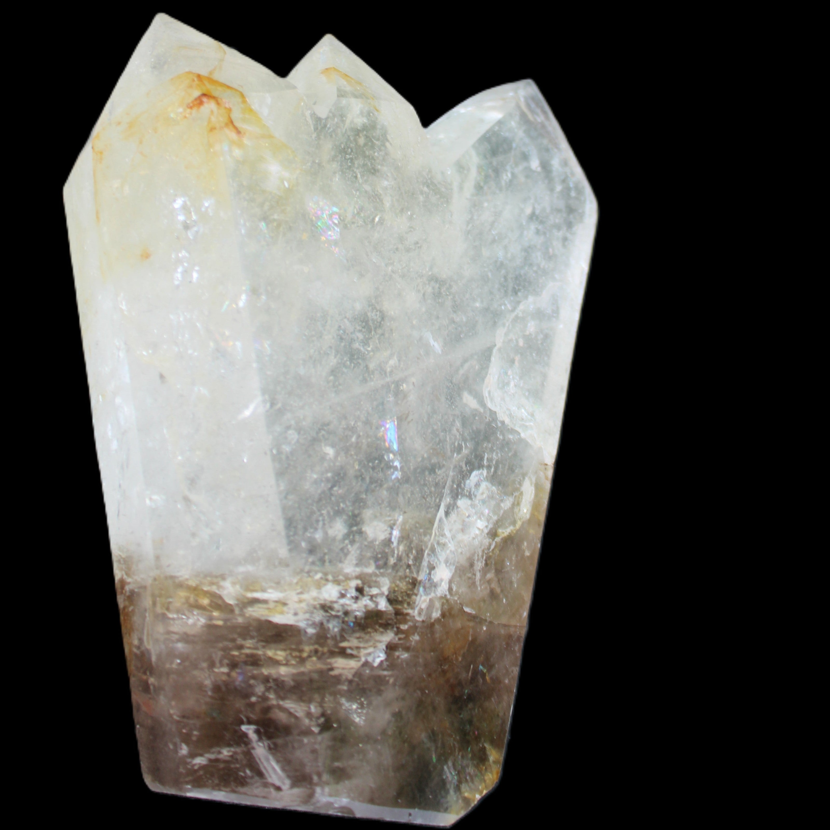 Clear Quartz multi-point obelisk 178*145*43mm 1395g in sunlight - Rocks and Things Store