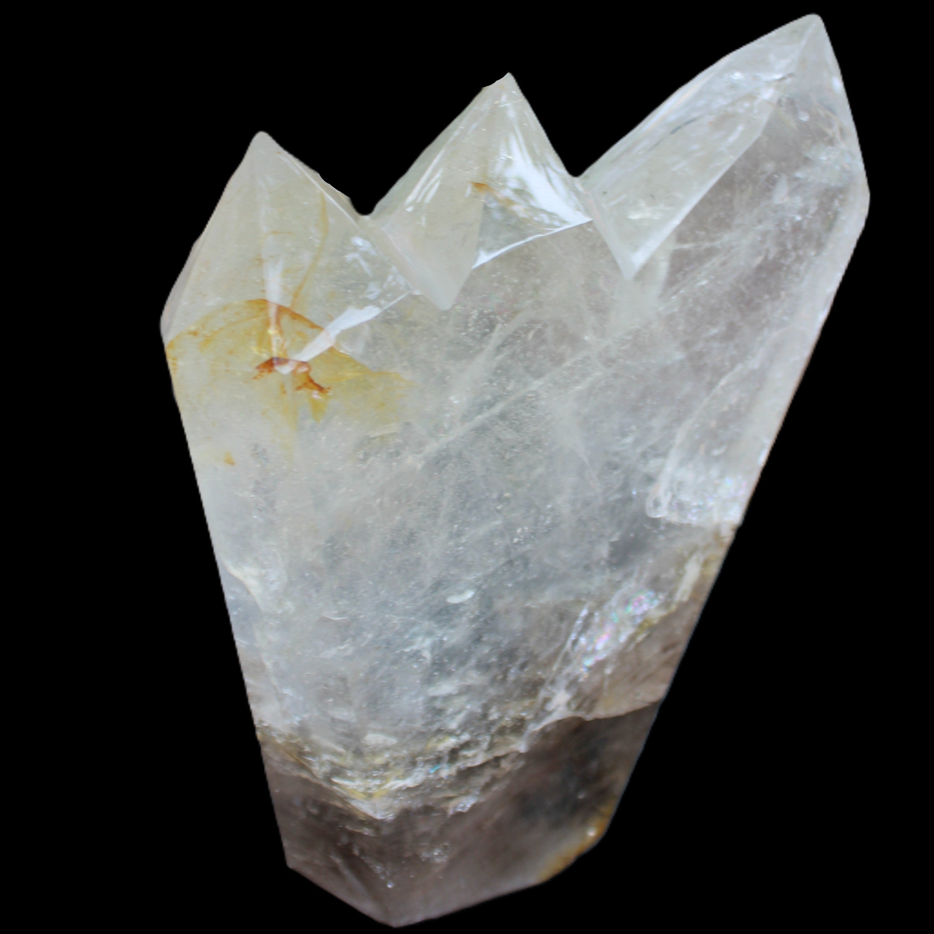 Clear Quartz multi-point obelisk 178*145*43mm 1395g in sunlight - Rocks and Things Store