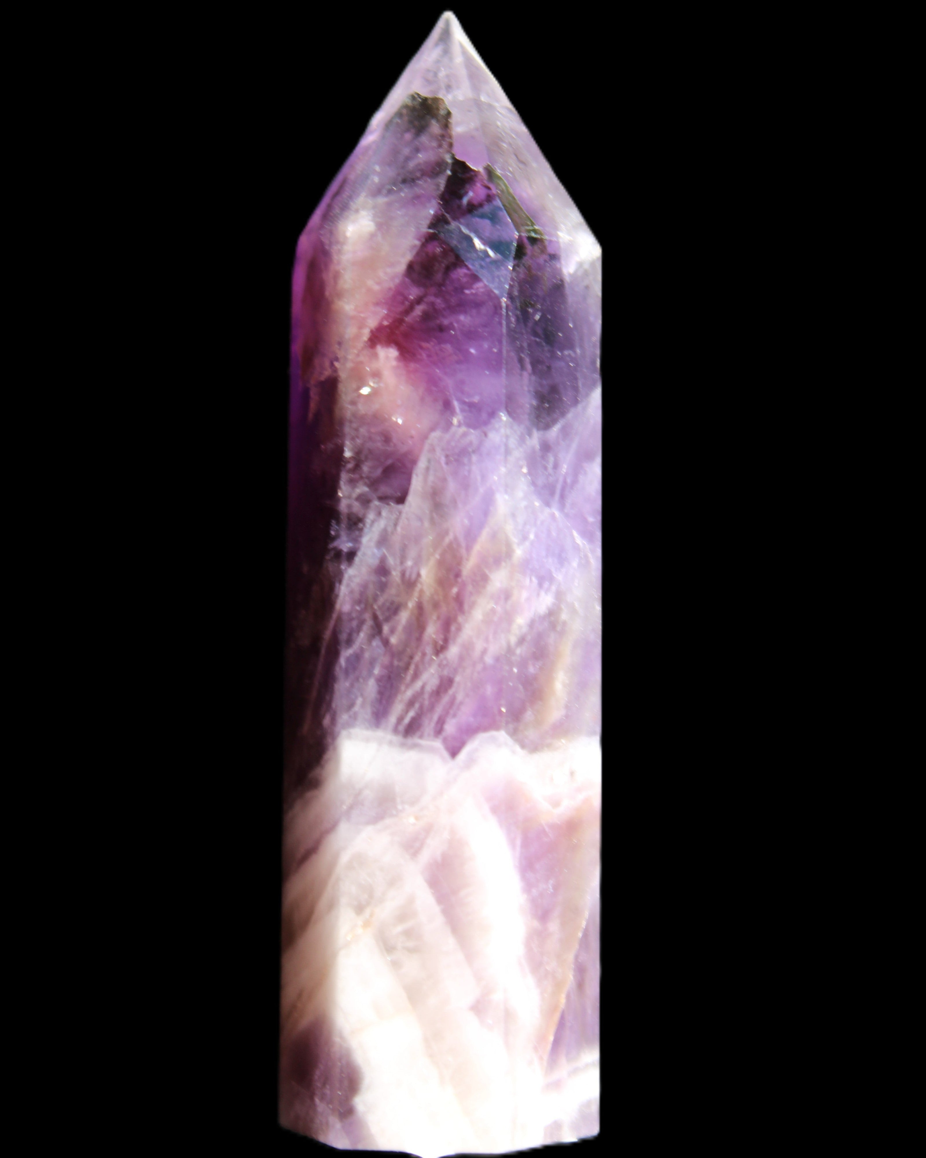 Amethyst wand 75mm 48g in sunlight - Rocks and Things Store