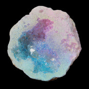 Angel Aura Agate geode 42+mm 39-52g in sunlight - Rocks and Things Store