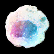 Angel Aura Agate geode 42+mm 39-52g in sunlight - Rocks and Things Store