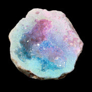 Angel Aura Agate geode 42+mm 39-52g in sunlight - Rocks and Things Store