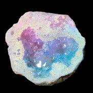 Angel Aura Agate geode 42+mm 39-52g in sunlight - Rocks and Things Store