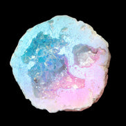 Angel Aura Agate geode 42+mm 39-52g in sunlight - Rocks and Things Store