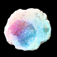 Angel Aura Agate geode 42+mm 39-52g in sunlight - Rocks and Things Store