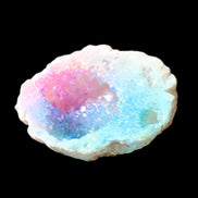 Angel Aura Agate geode 42+mm 39-52g in sunlight - Rocks and Things Store