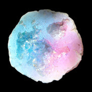 Angel Aura Agate geode 42+mm 39-52g in sunlight - Rocks and Things Store