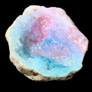 Angel Aura Agate geode 42+mm 39-52g in sunlight - Rocks and Things Store