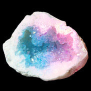 Angel Aura Agate geode 42+mm 39-52g in sunlight - Rocks and Things Store