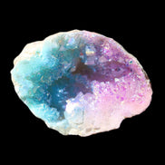 Angel Aura Agate geode 42+mm 39-52g in sunlight - Rocks and Things Store