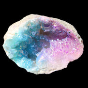 Angel Aura Agate geode 42+mm 39-52g in sunlight - Rocks and Things Store