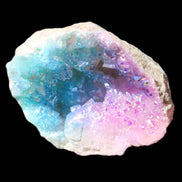 Angel Aura Agate geode 42+mm 39-52g in sunlight - Rocks and Things Store