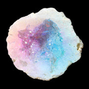 Angel Aura Agate geode 51mm 45/54g in sunlight - Rocks and Things Store