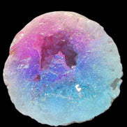 Angel Aura Agate geode 51mm 45/54g in sunlight - Rocks and Things Store