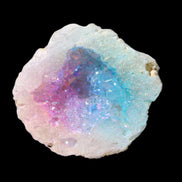 Angel Aura Agate geode 51mm 45/54g in sunlight - Rocks and Things Store