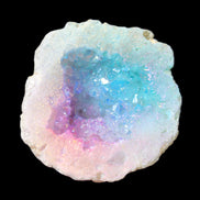Angel Aura Agate geode 51mm 45/54g in sunlight - Rocks and Things Store