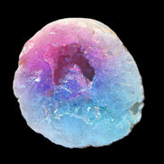 Angel Aura Agate geode 51mm 45/54g in sunlight - Rocks and Things Store