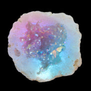 Angel Aura Agate geode 51mm 45/54g in sunlight - Rocks and Things Store
