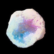Angel Aura Agate geode 51mm 45/54g in sunlight - Rocks and Things Store