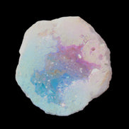 Angel Aura Agate geode 51mm 45/54g in sunlight - Rocks and Things Store