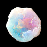 Angel Aura Agate geode 51mm 45/54g in sunlight - Rocks and Things Store