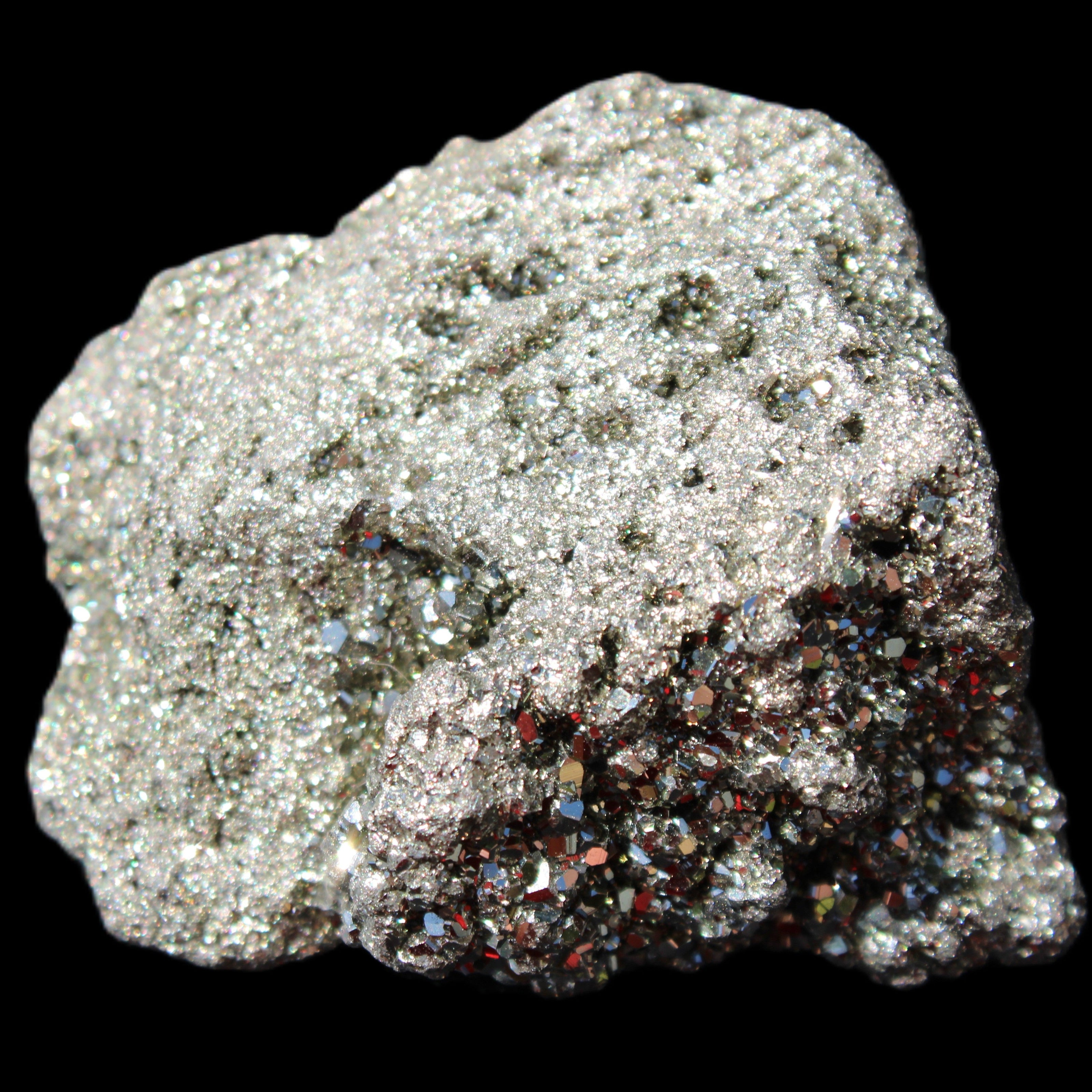 Pyrite cluster 46-57mm 95-117g in sunlight - Rocks and Things Store