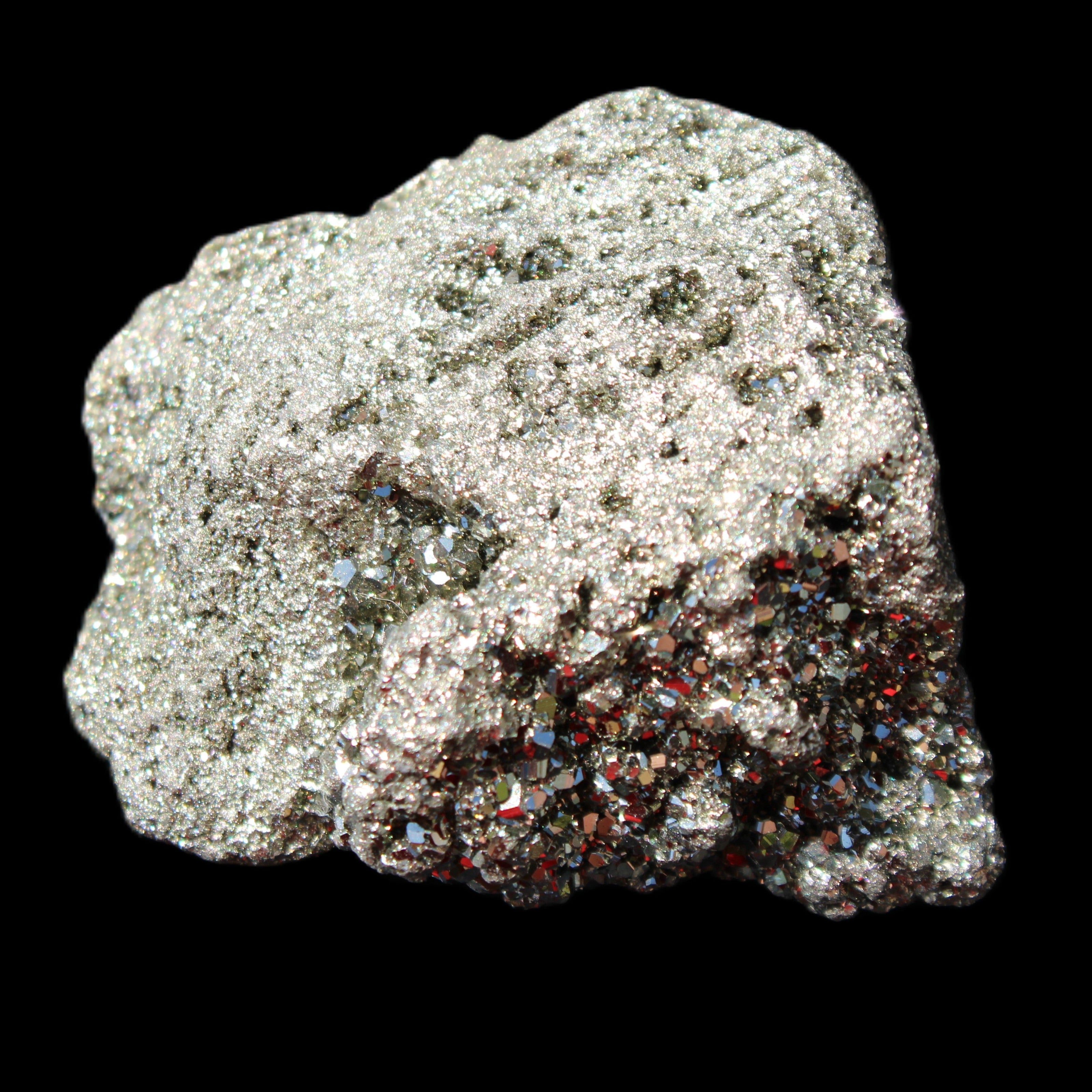 Pyrite cluster 46-57mm 95-117g in sunlight - Rocks and Things Store