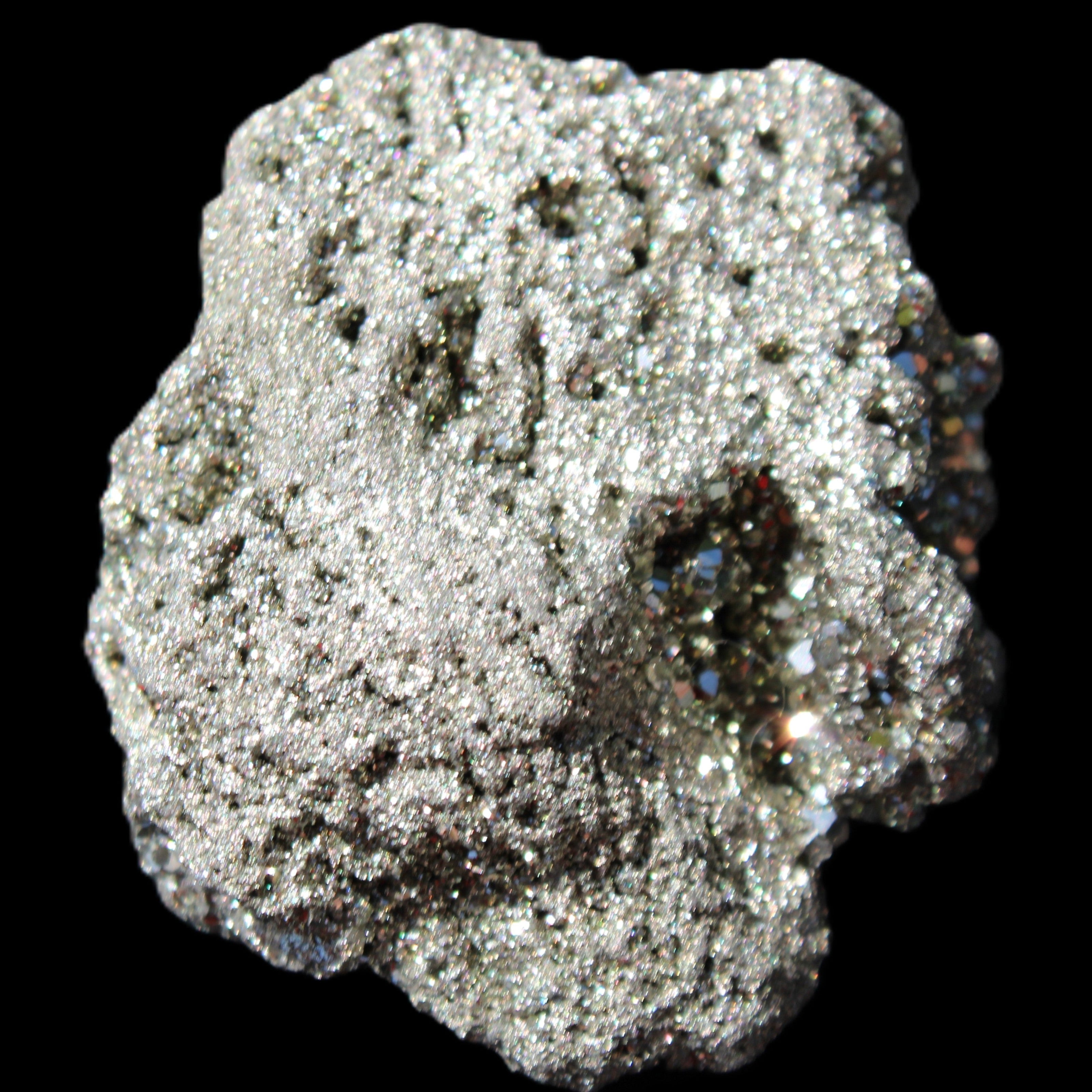 Pyrite cluster 46-57mm 95-117g in sunlight - Rocks and Things Store