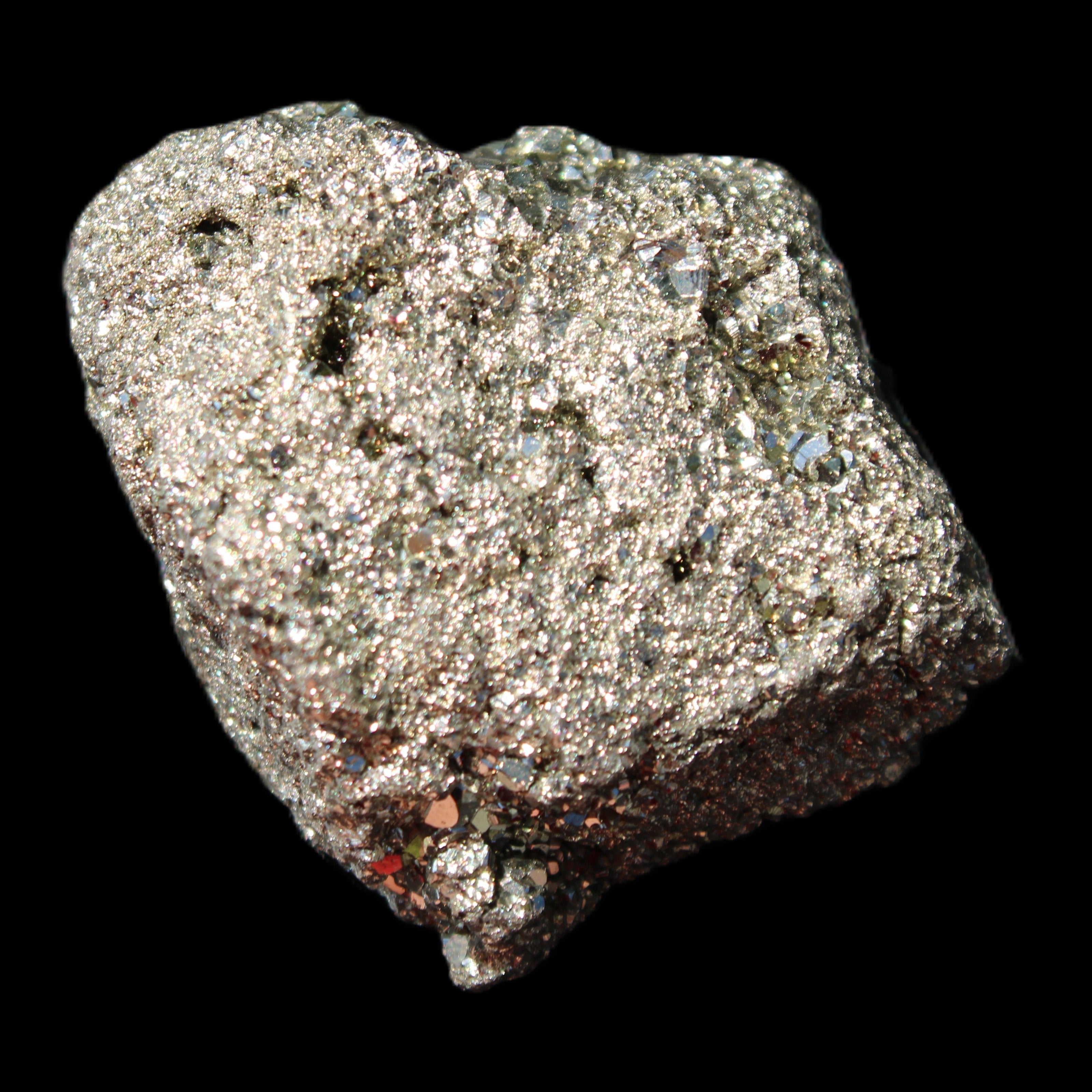 Pyrite cluster 46-57mm 95-117g in sunlight - Rocks and Things Store