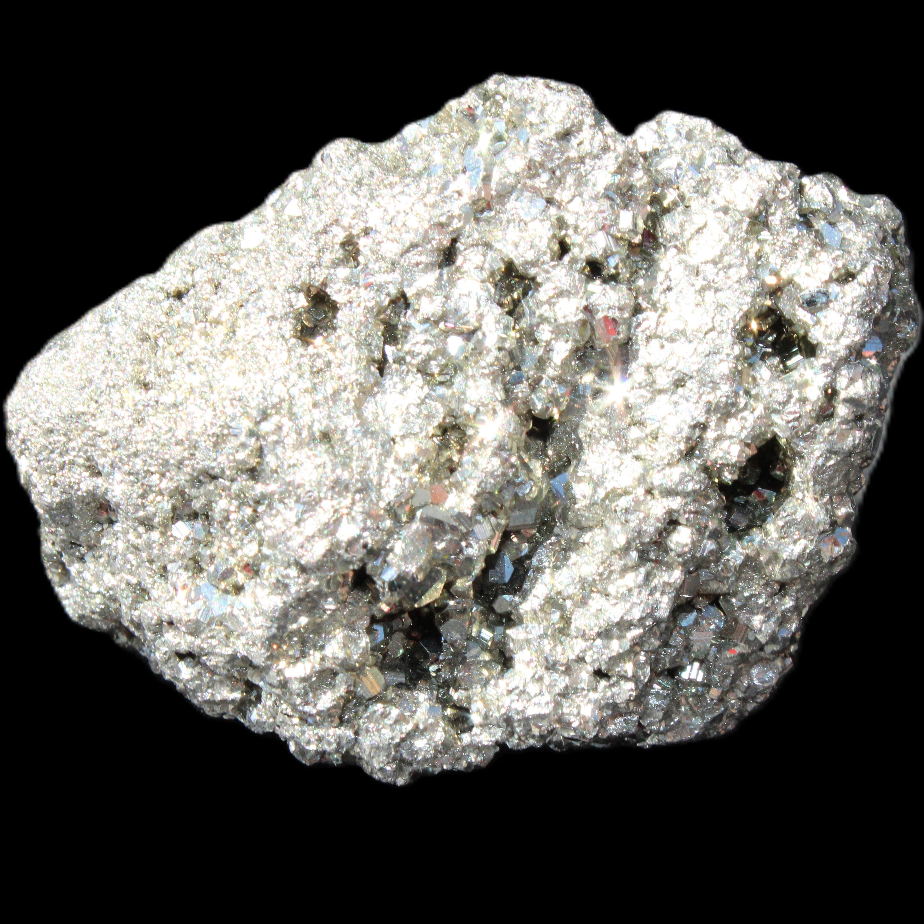 Pyrite cluster 46-57mm 95-117g in sunlight - Rocks and Things Store