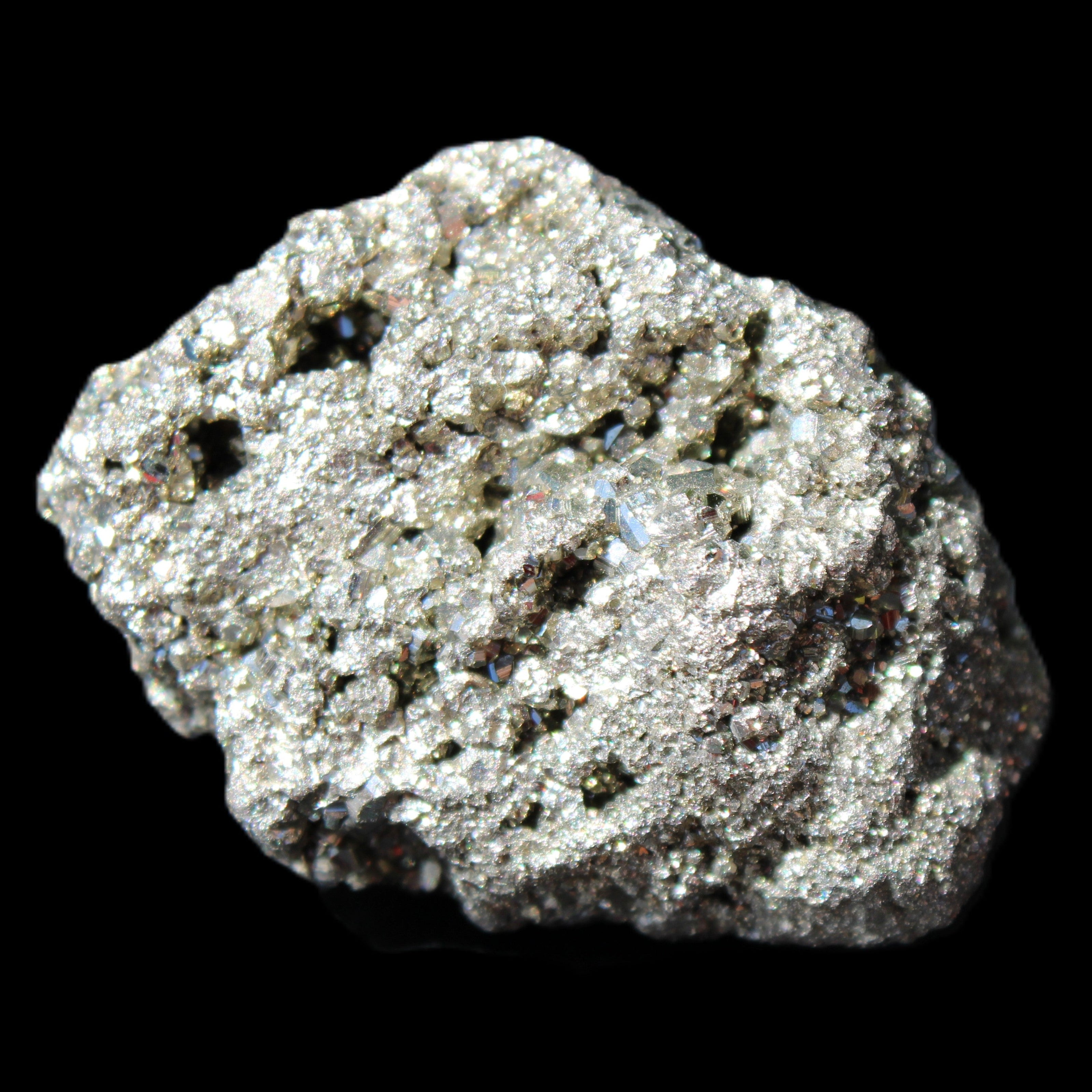 Pyrite cluster 46-57mm 95-117g in sunlight - Rocks and Things Store