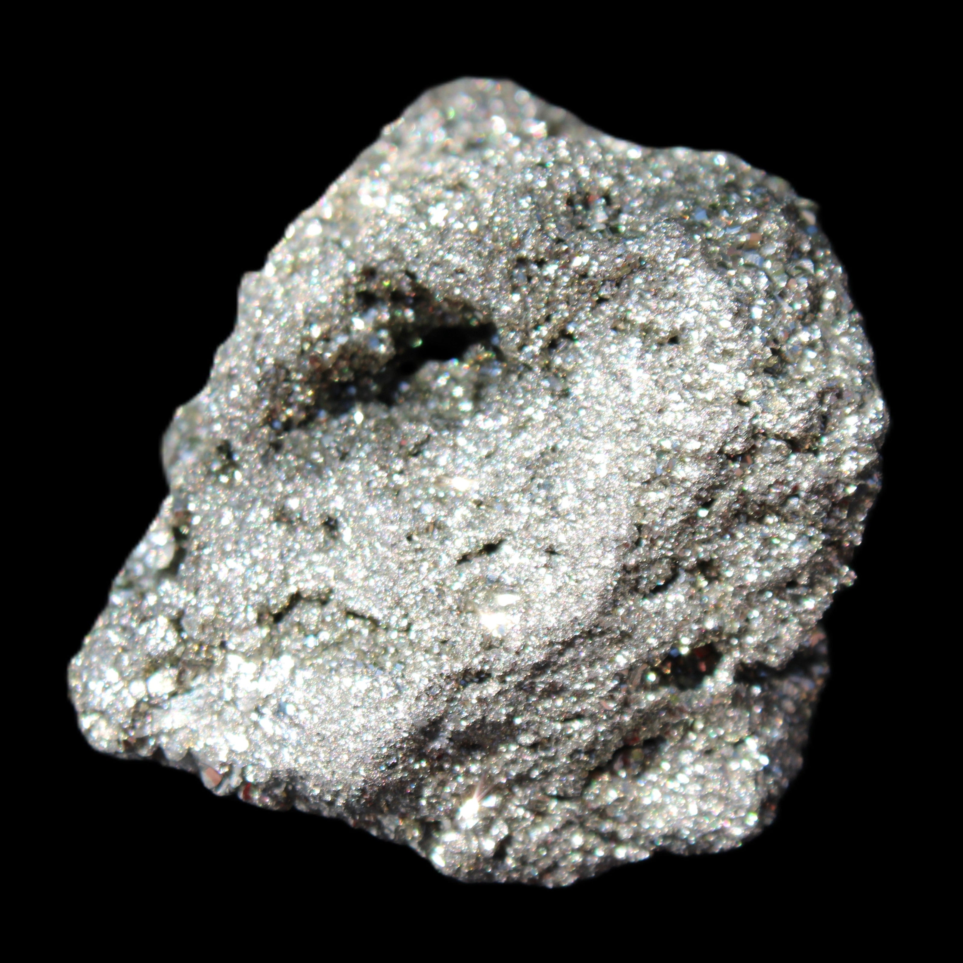 Pyrite cluster 46-57mm 95-117g in sunlight - Rocks and Things Store