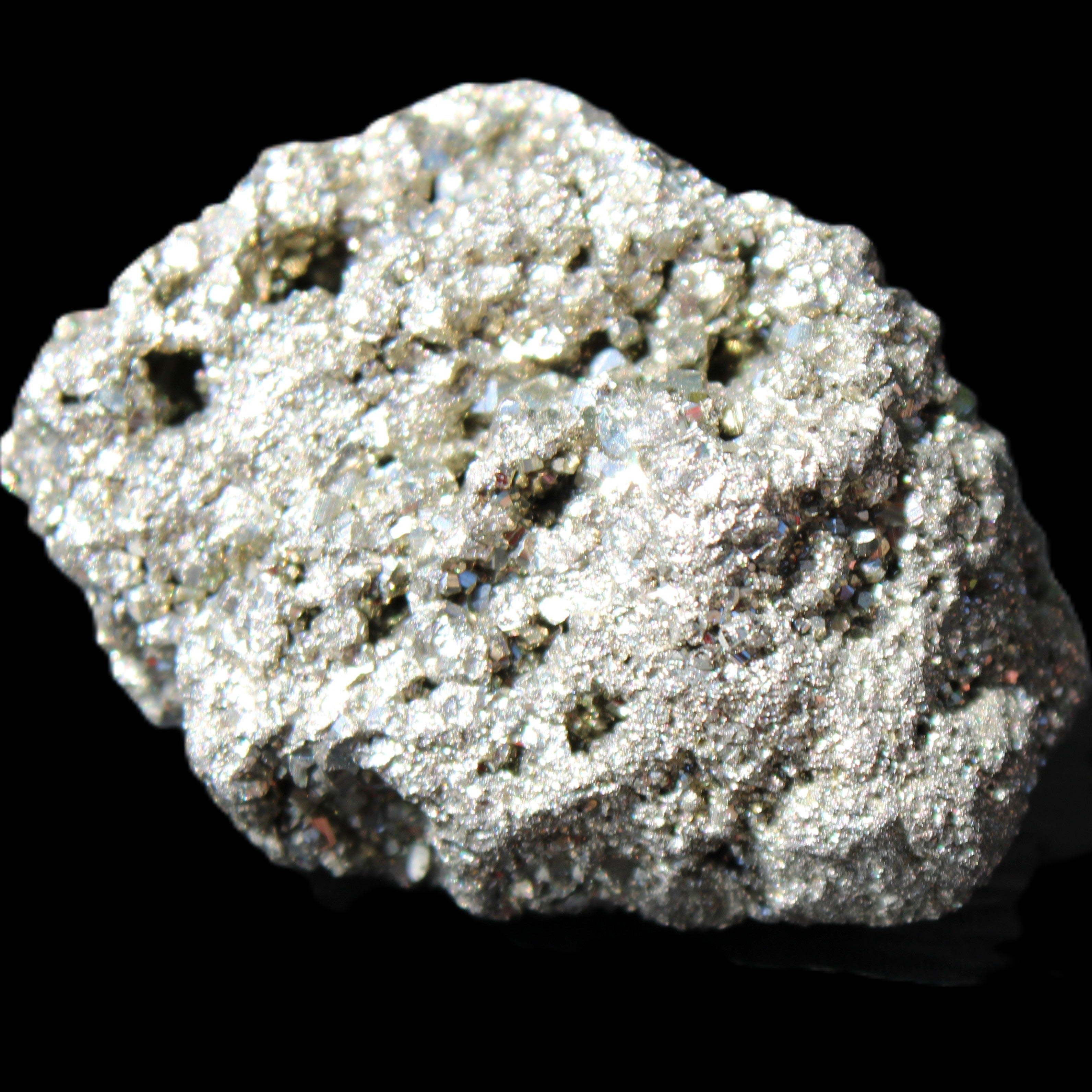 Pyrite cluster 46-57mm 95-117g in sunlight - Rocks and Things Store