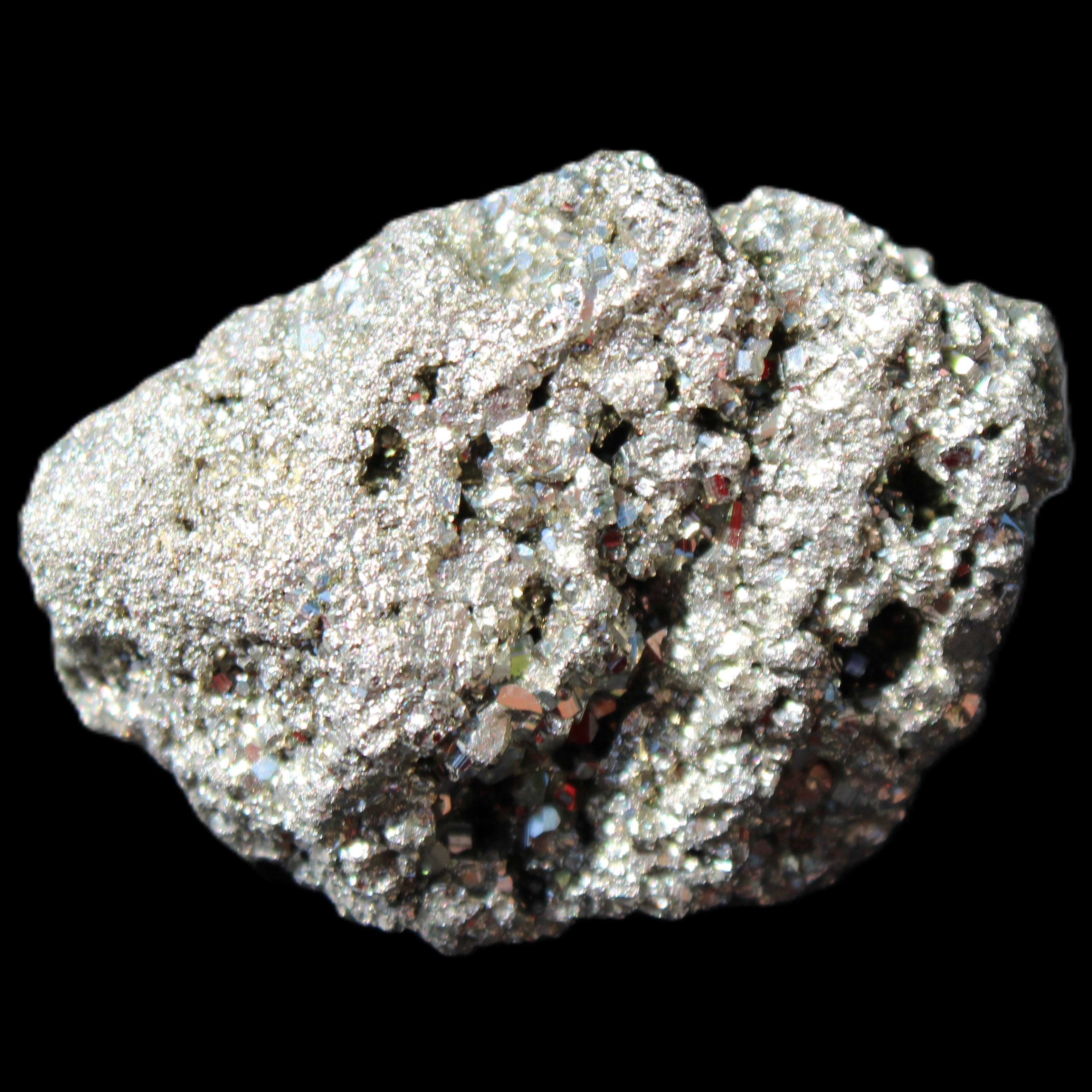 Pyrite cluster 46-57mm 95-117g in sunlight - Rocks and Things Store