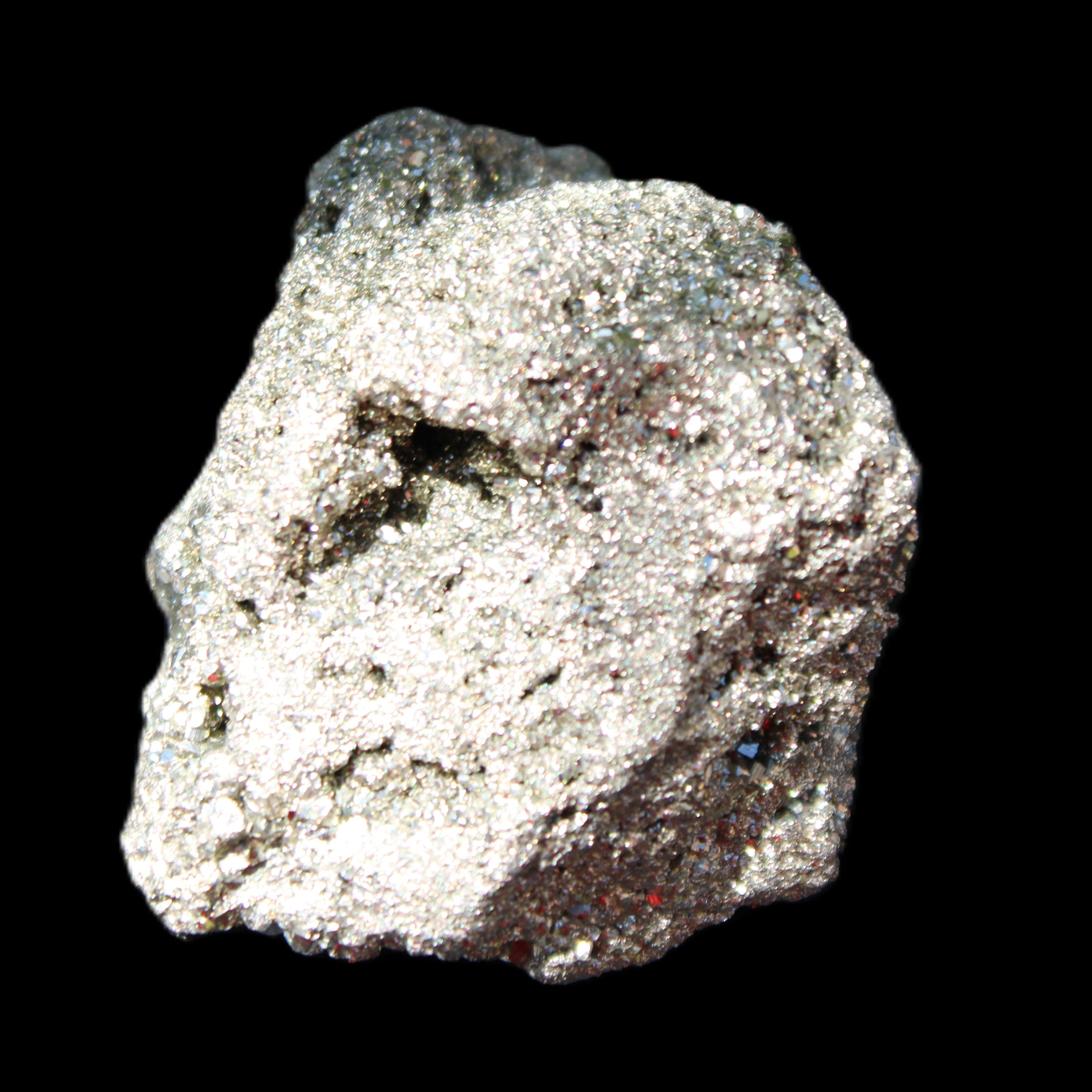 Pyrite cluster 46-57mm 95-117g in sunlight - Rocks and Things Store