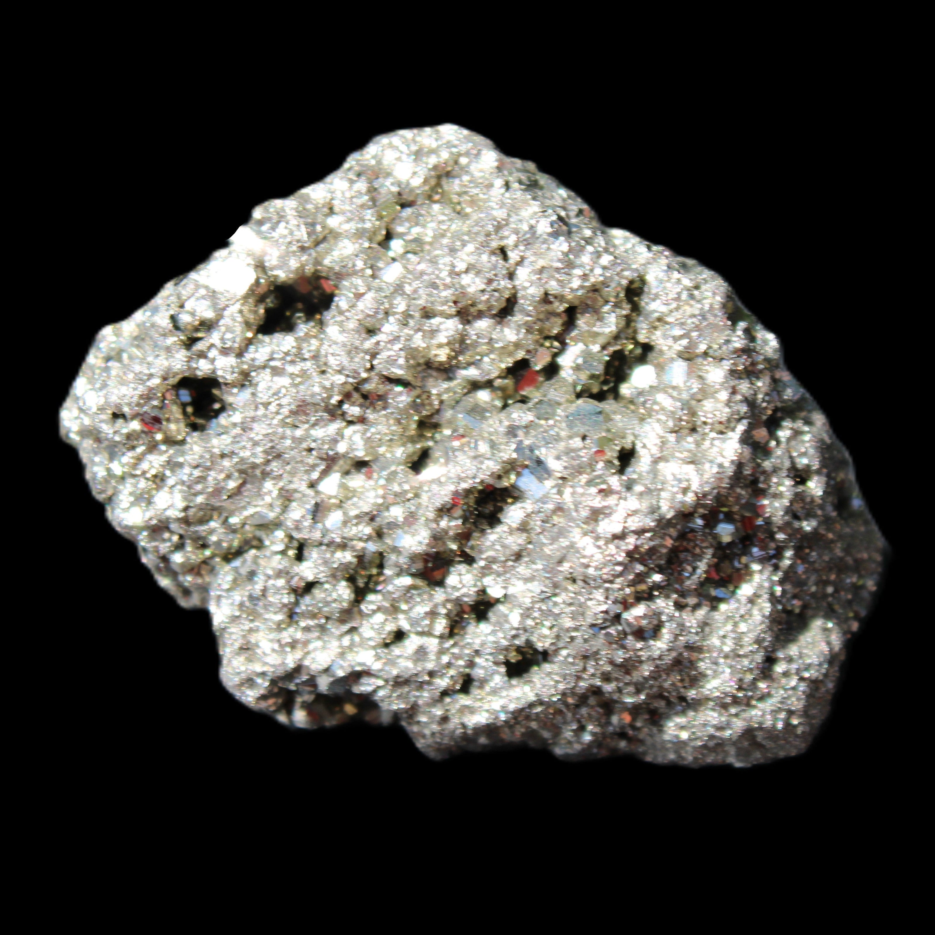 Pyrite cluster 46-57mm 95-117g in sunlight - Rocks and Things Store