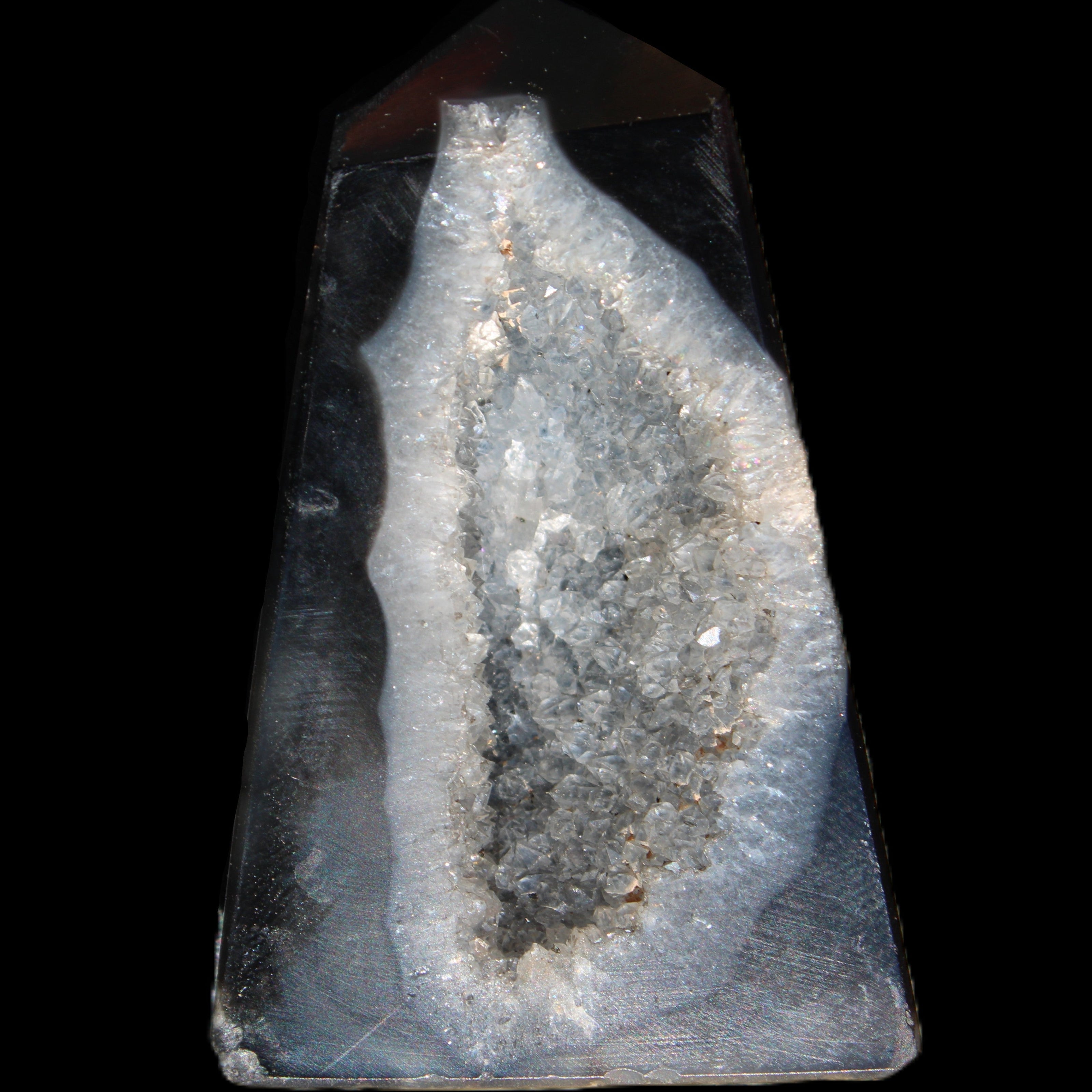 Onyx Agate wand 60*39*9mm 55g in sunlight - Rocks and Things Store