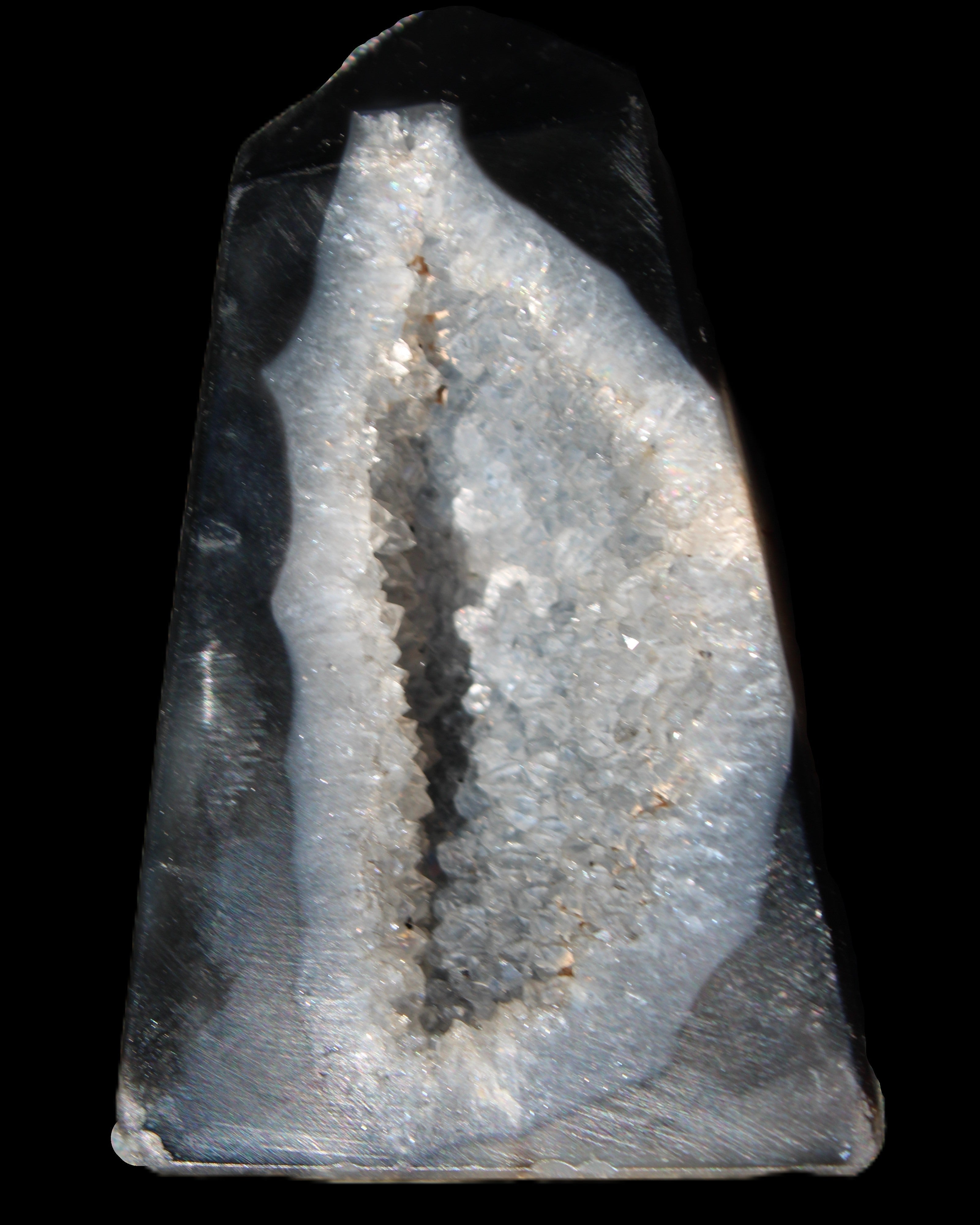 Onyx Agate wand 60*39*9mm 55g in sunlight - Rocks and Things Store