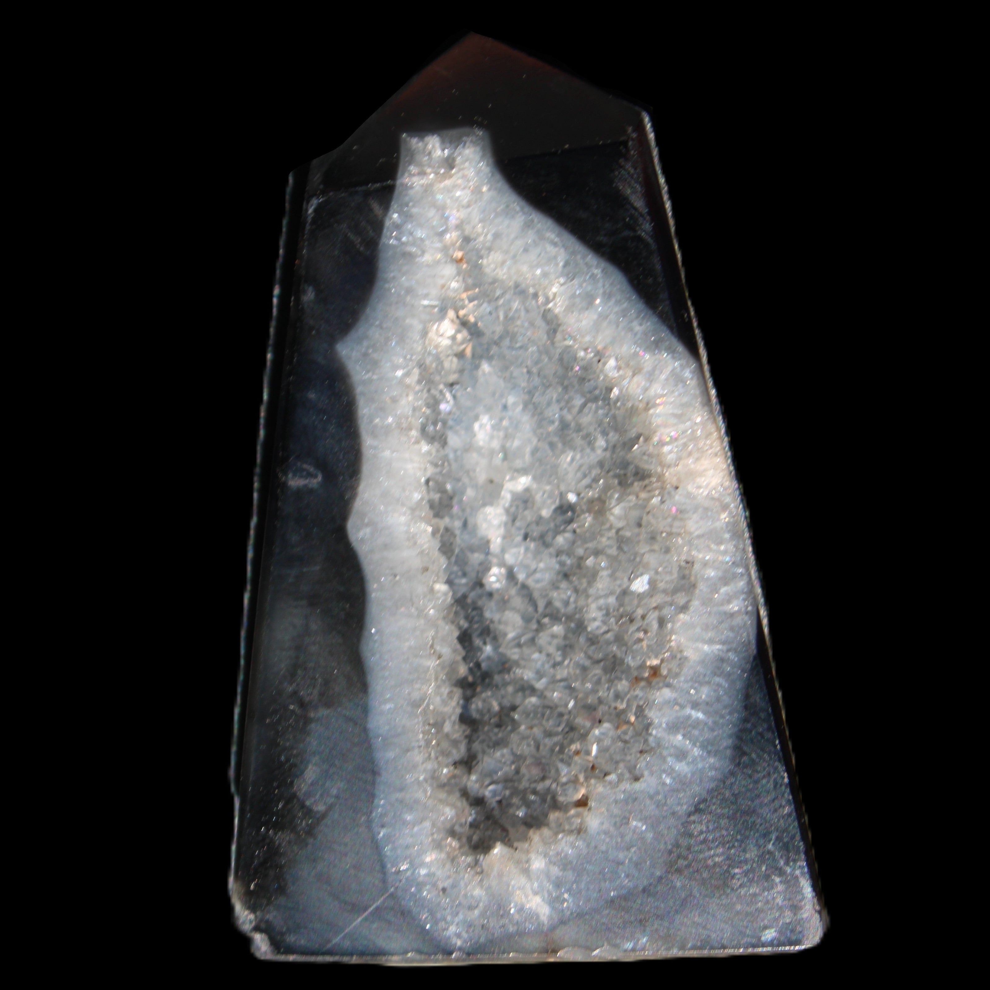 Onyx Agate wand 60*39*9mm 55g in sunlight - Rocks and Things Store