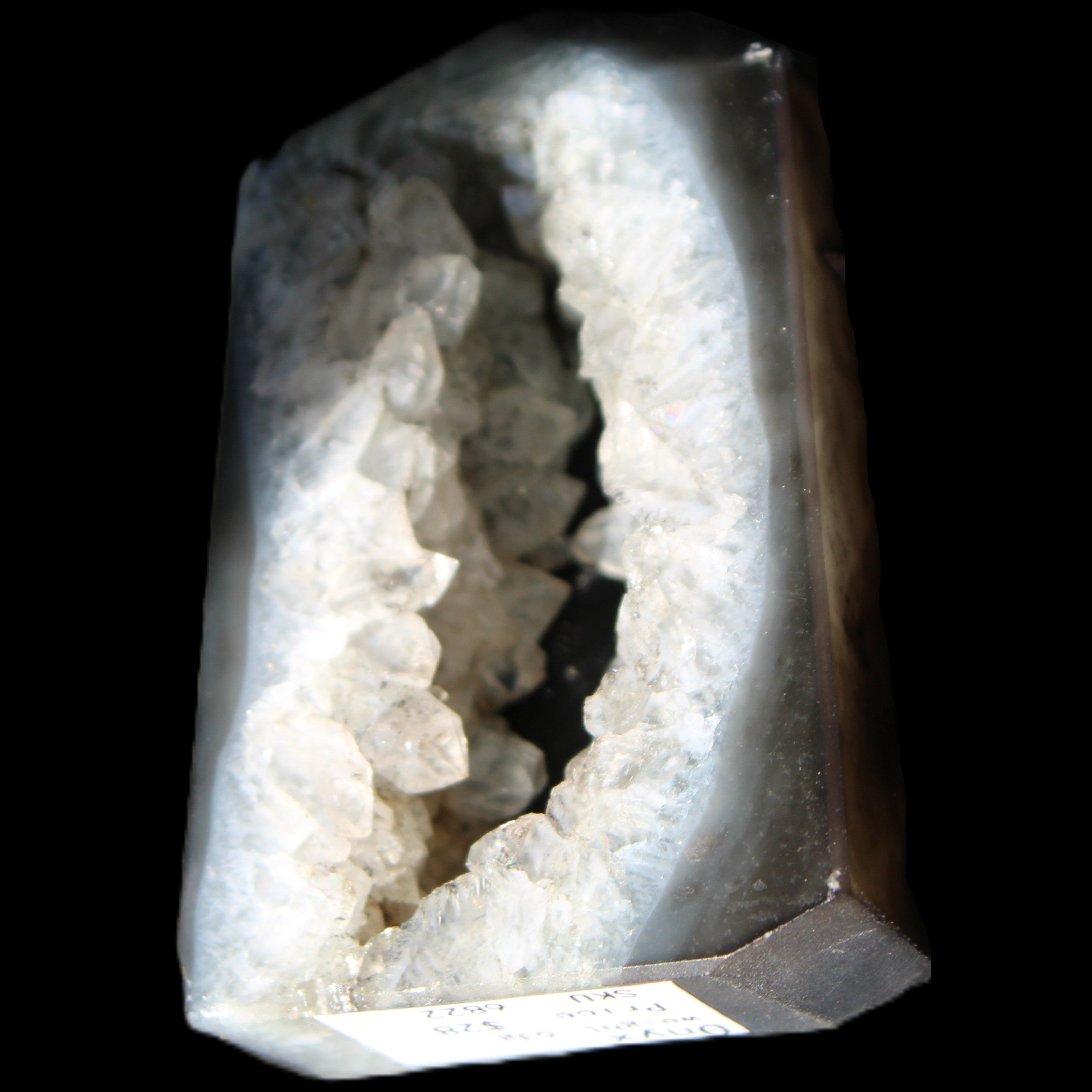 Onyx Agate wand 62*38*9mm 63g in sunlight - Rocks and Things Store