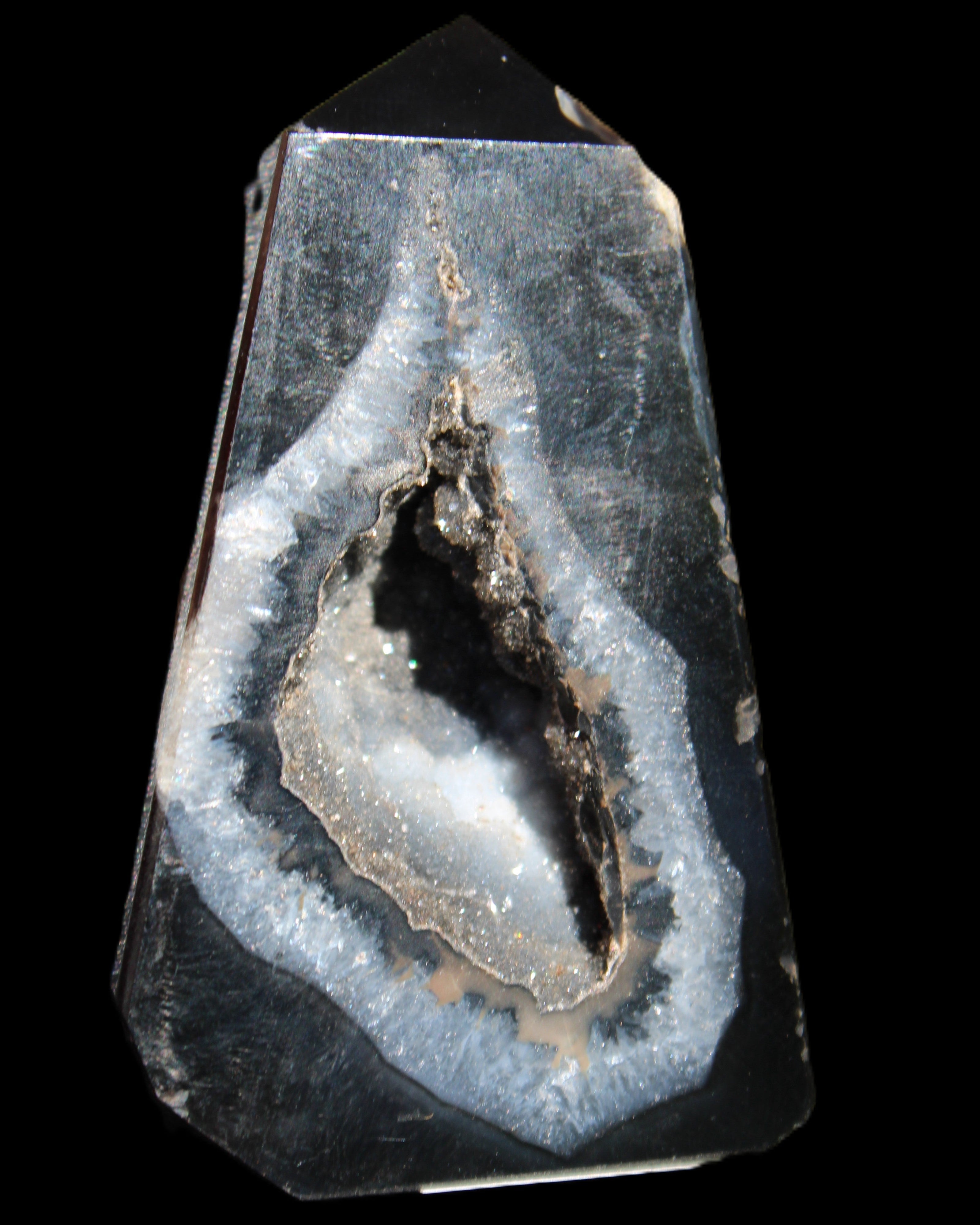 Onyx Agate wand 68*40*9mm 64g in sunlight - Rocks and Things Store