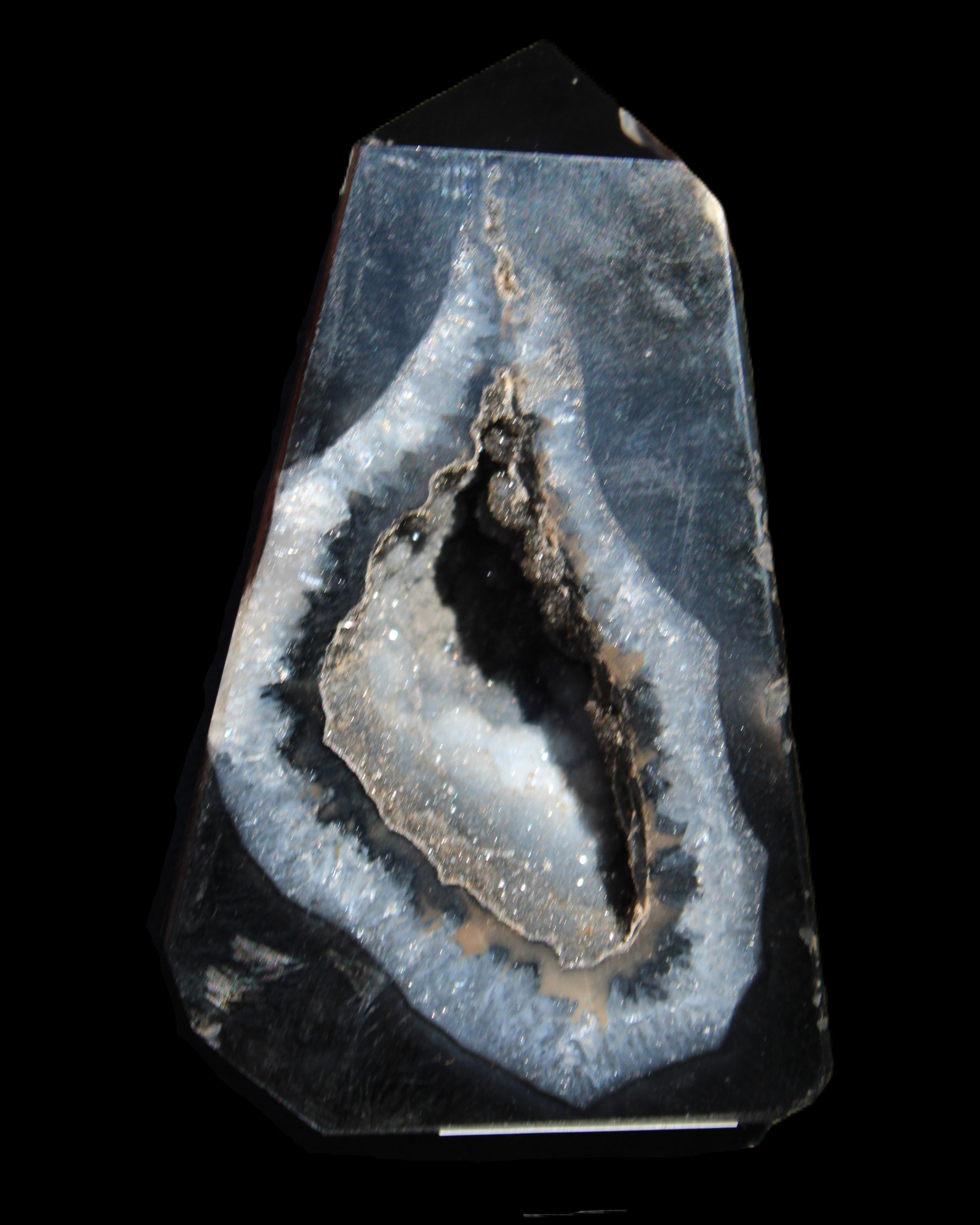 Onyx Agate wand 68*40*9mm 64g in sunlight - Rocks and Things Store