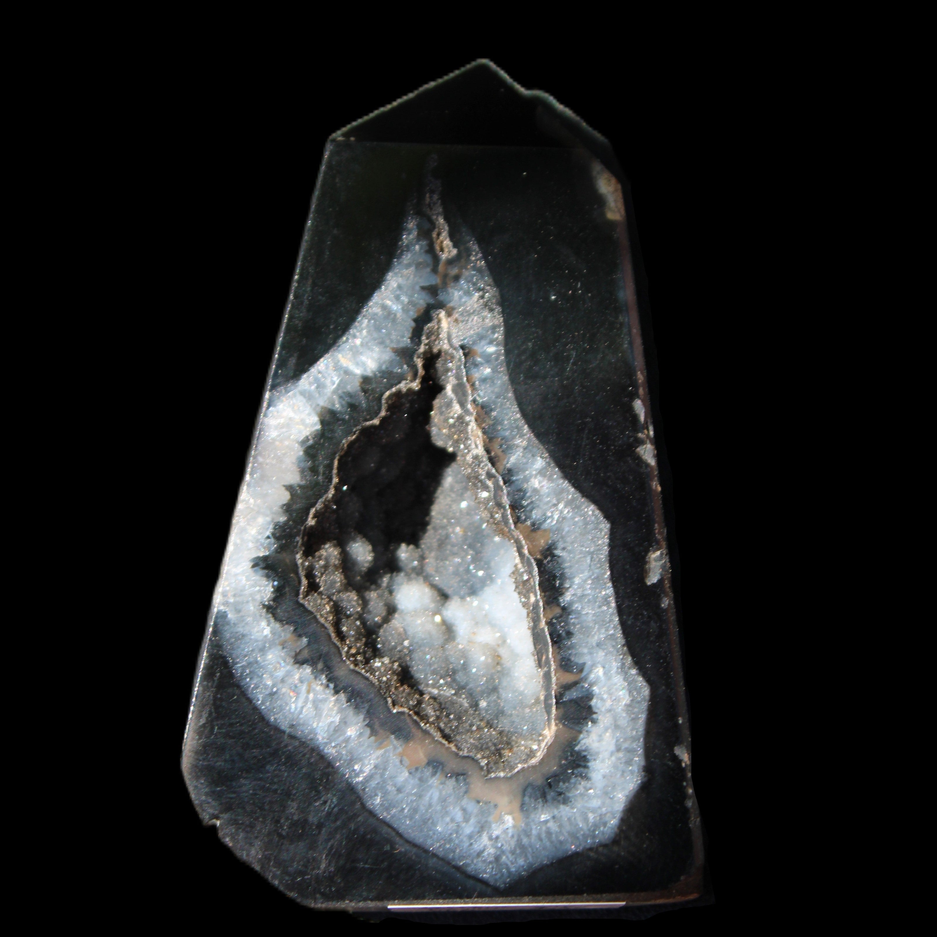 Onyx Agate wand 68*40*9mm 64g in sunlight - Rocks and Things Store