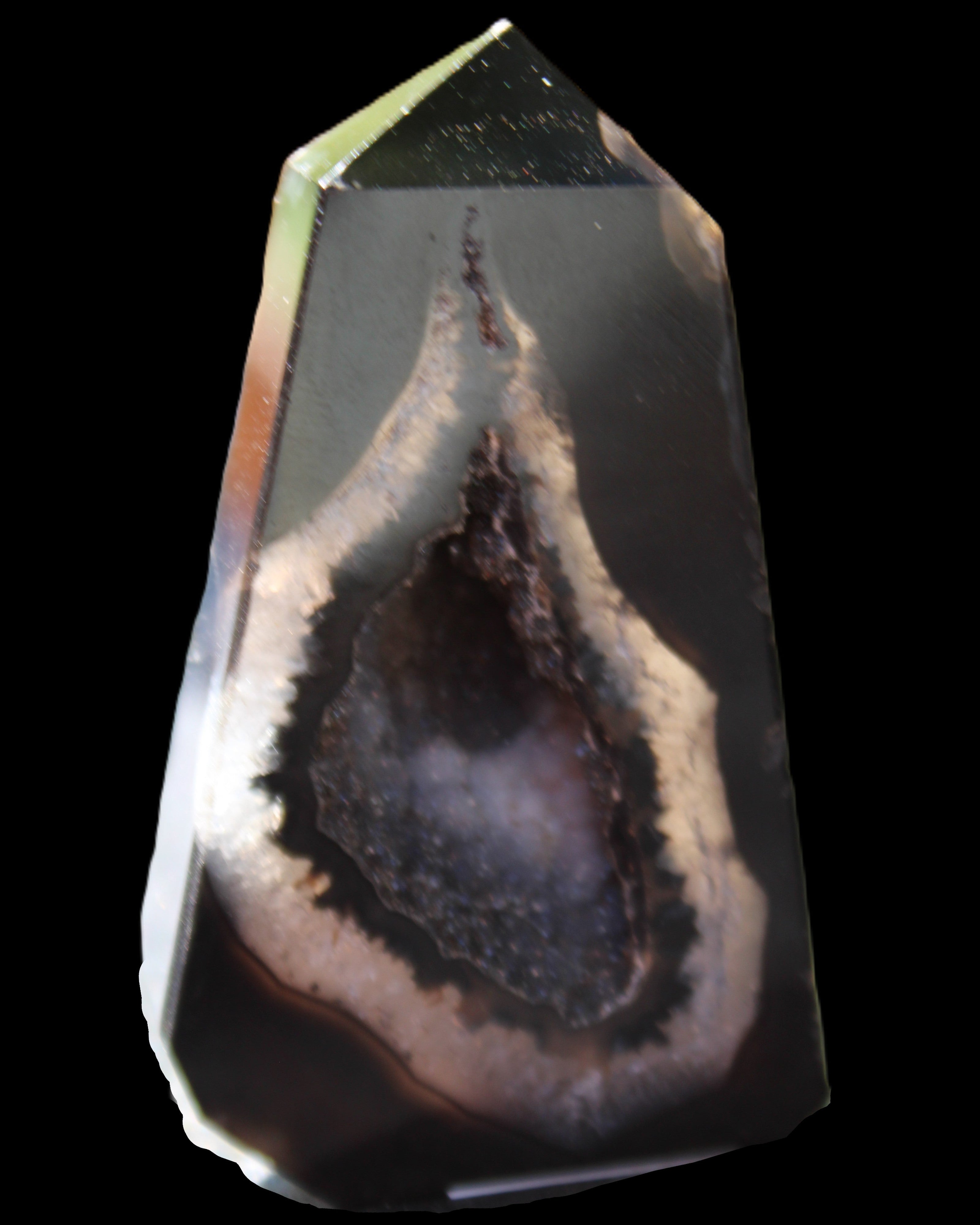 Onyx Agate wand 68*40*9mm 64g in sunlight - Rocks and Things Store